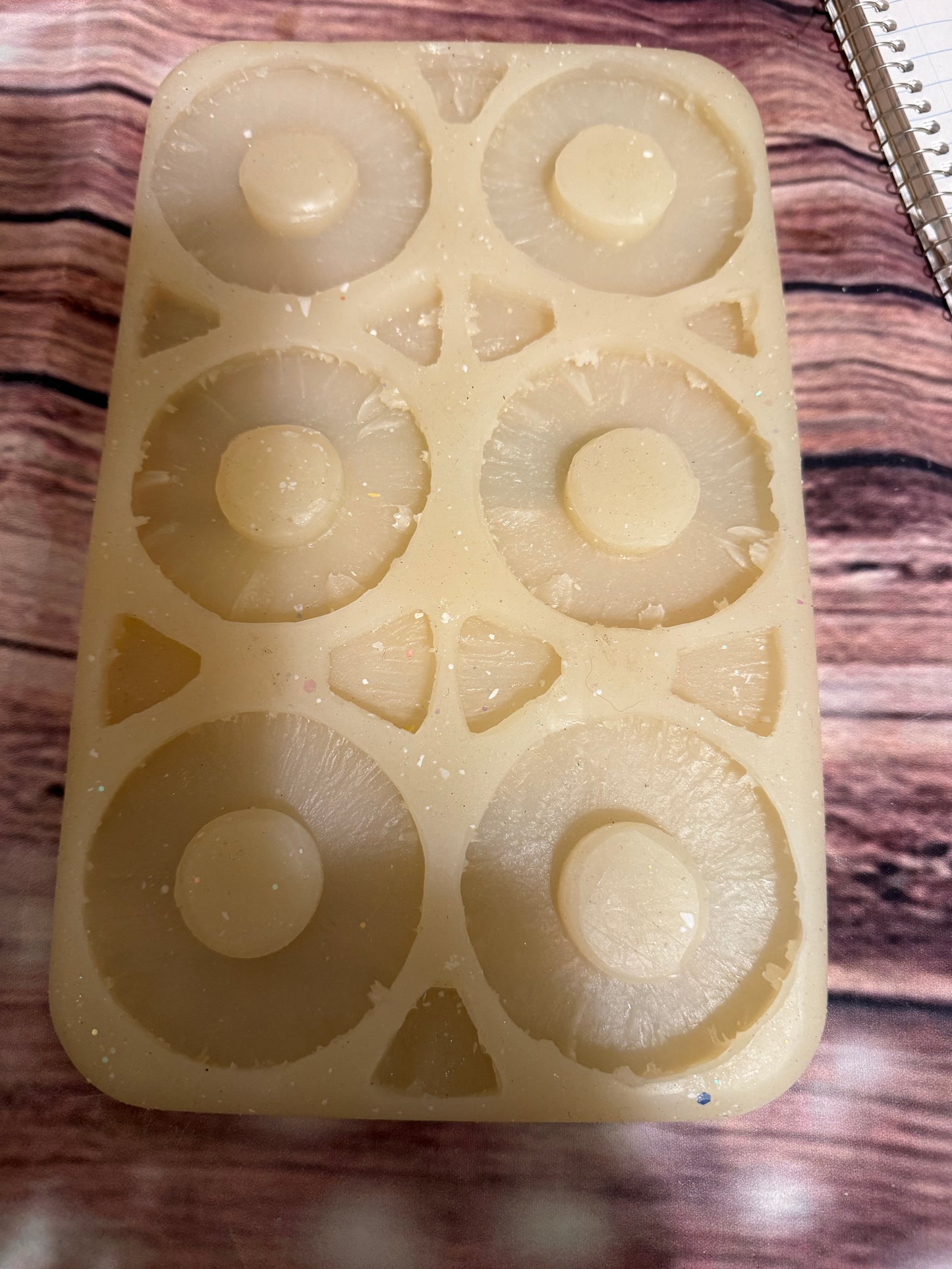 9 cavity pineapple slices mold