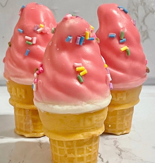 1 cavity swirled ice cream cone mold
