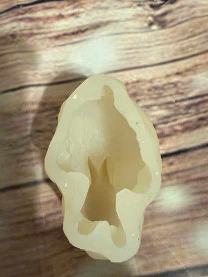 1 cavity sitting bunny mold