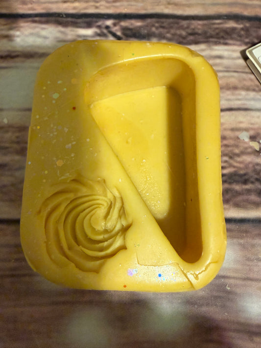 1 cavity cake slice and whipped cream mold