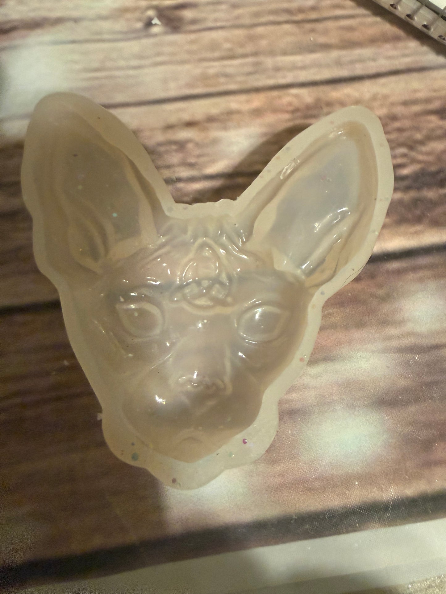 1 cavity sphynx face mold