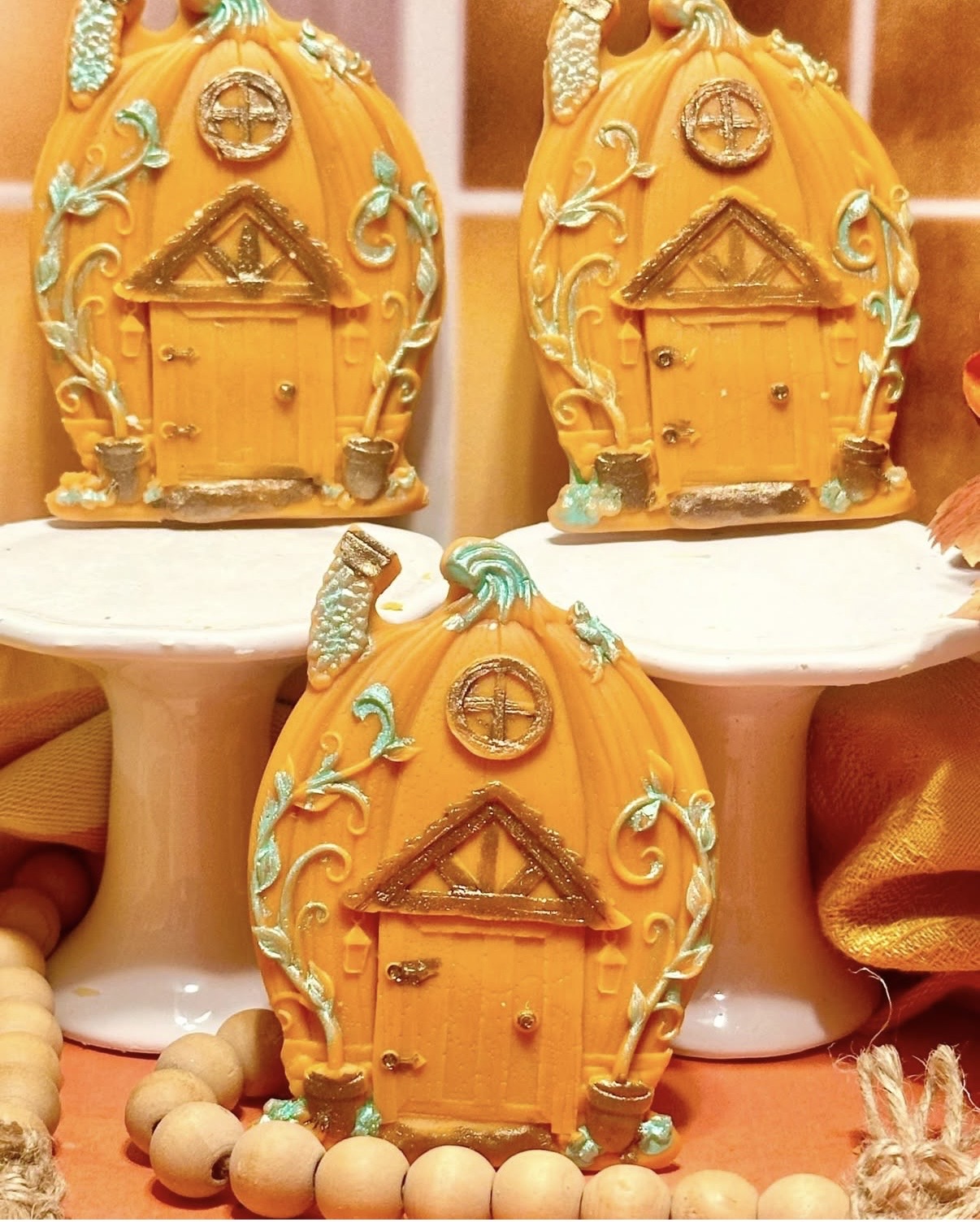 1 cavity pumpkin door mold