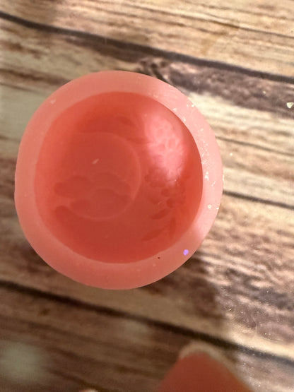 1 cavity moon, clouds and flowers mold
