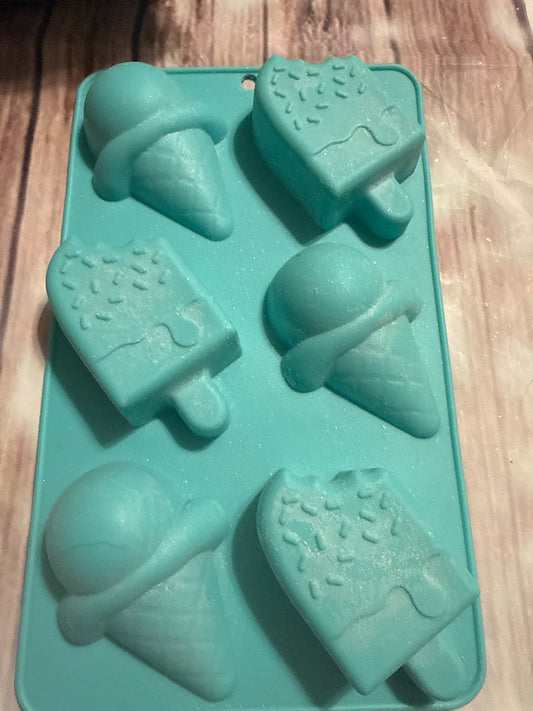 6 cavity popsicle and ice cream come mold