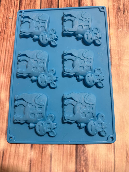 6 cavity cow mold