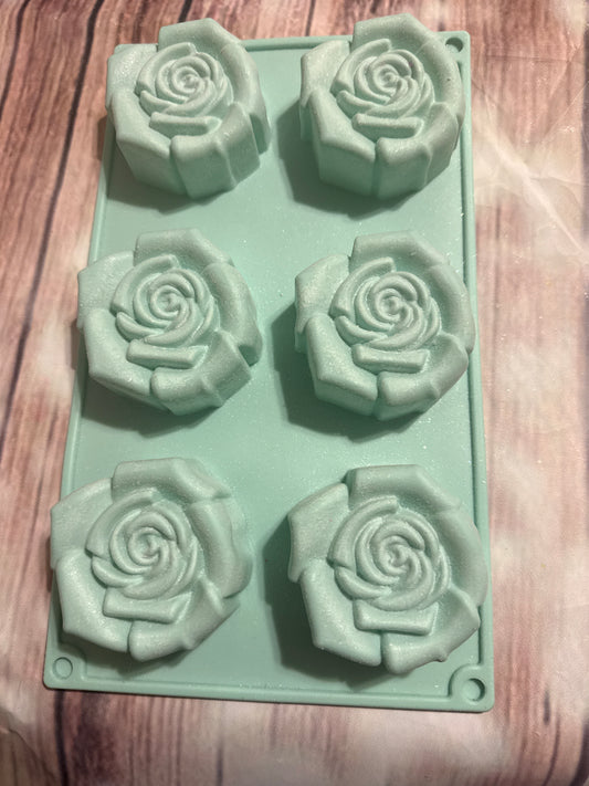 6 cavity rose mold